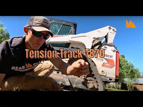 bobcat t870 hydraulic track tensioner|HOW TO TENSION TRACKS ON BOBCAT T870! .